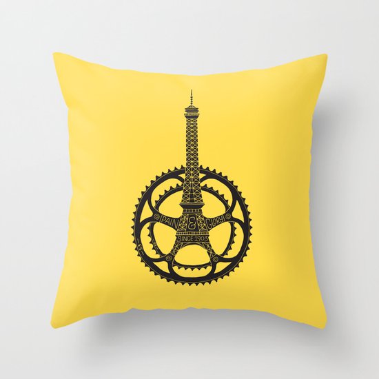 Le Tour de France Throw Pillow