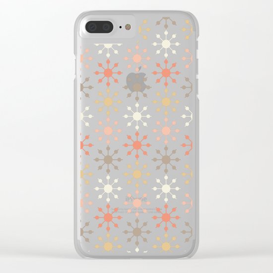 Snowflakes Clear iPhone Case