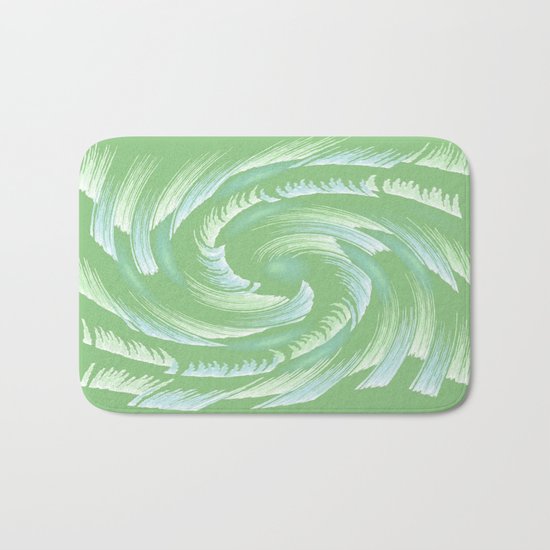 Water Swirl Abstract Bath Mat