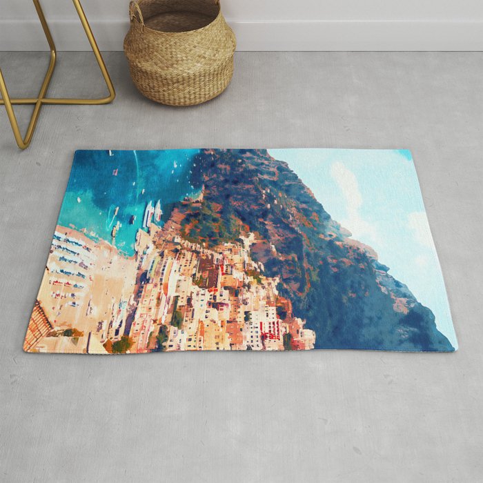 Positano, beauty of Italy Rug