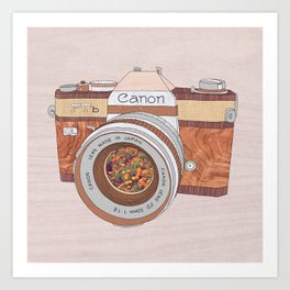 WOOD CAN0N Art Print