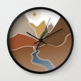 Streams in the Desert Wall Clock