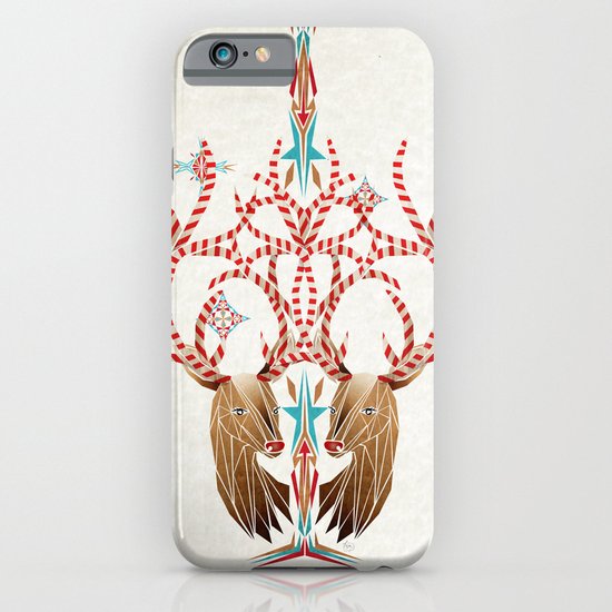 christmas deer iPhone & iPod Case