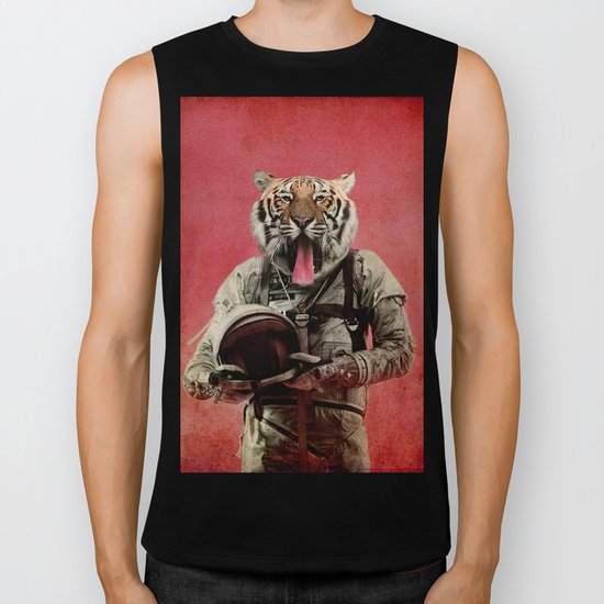Space tiger Biker Tank