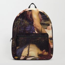 HYLAS AND THE NYMPHS - WATERHOUSE Backpack | Flowers, Magic, Feminism, Beautiful, Nude, Painting, Women, Feminist, Fineart, Sex 