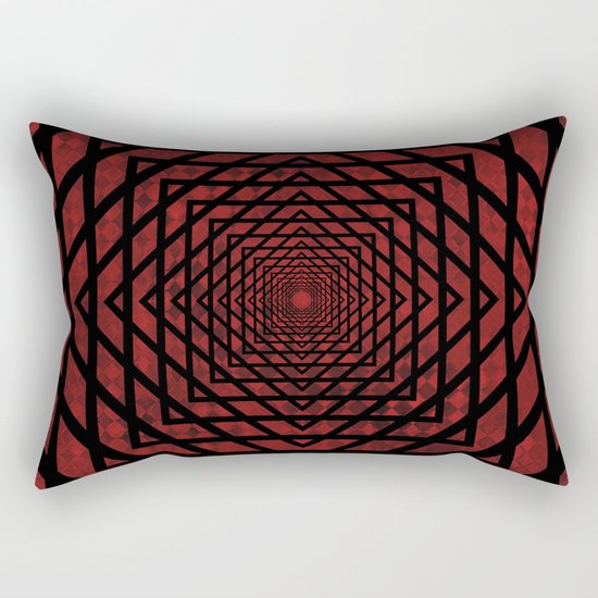 Eternally Red Rectangular Pillow