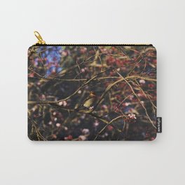 Robin in Cherry Tree Carry-All Pouch