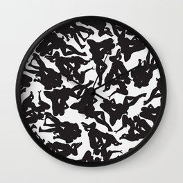 3 Silhouettes Wall Clock