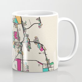 Colorful City Maps: St. Augustine, Florida Coffee Mug