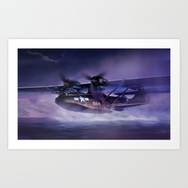 PBY Catalina Art Print | Plane, Multirole, Fighter, Navy, Airplane, Bomber, 2Nd, Airforce, Hydro, Catalina 