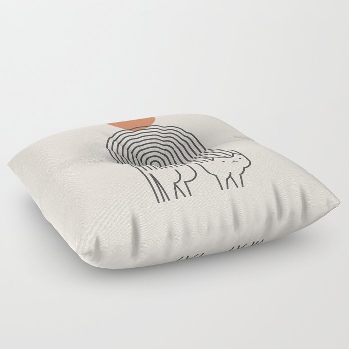 Cat Landscape 94 Floor Pillow