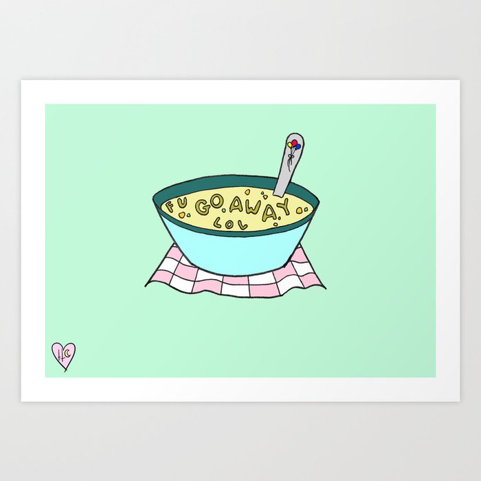 Alphabet Soup Art Print By Hillary Cox Society6