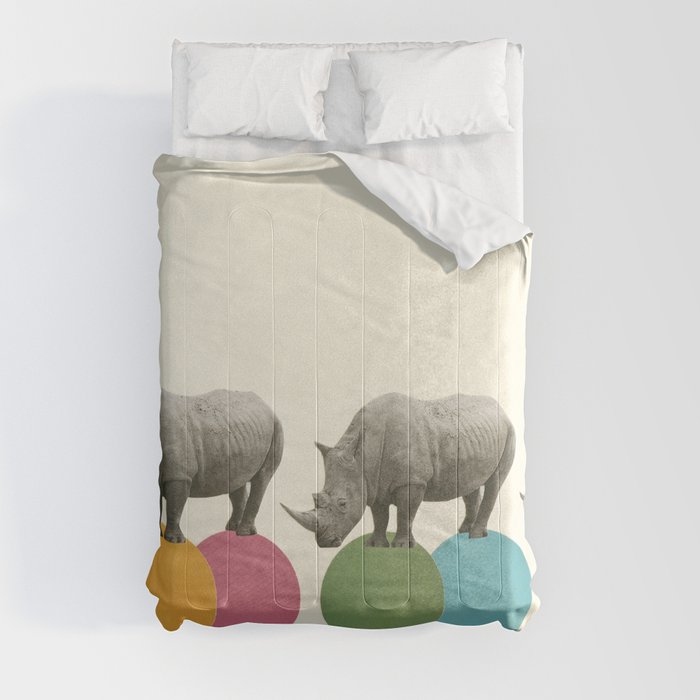 Rambling Rhinos Comforter