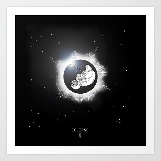 ECLIPSE :: rebirth of the lost cosmonaut Art Print