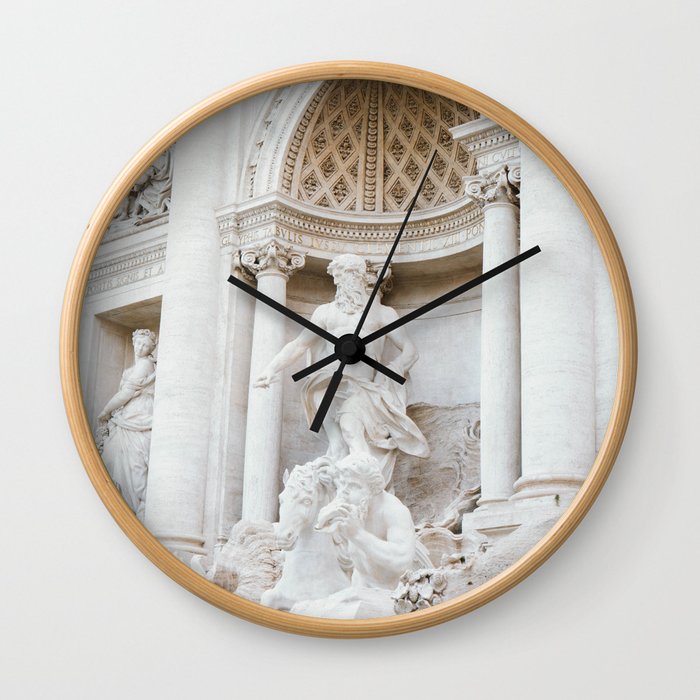 Italy Photography - Beautiful Italian Statues Wall Clock