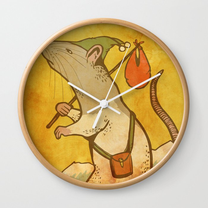 Muroidea Rat Tarot- The Fool Wall Clock