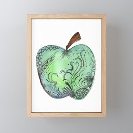 Paisley Apple Framed Mini Art Print
