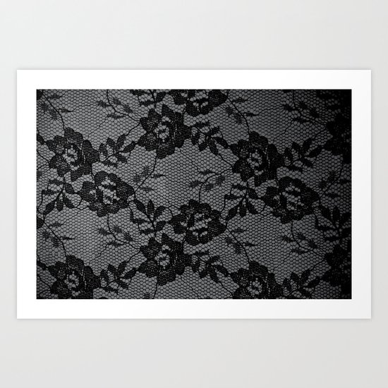 Romance in Black & White Art Print