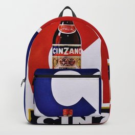 Vintage 'Cin Cin' Italian Cordial Cinzano Advertisement Poster Backpack | Italy, Bar, Advertisement, Curated, Aperitif, Cincin, Dinningroom, Vermouth, Sparklingwine, Italian 