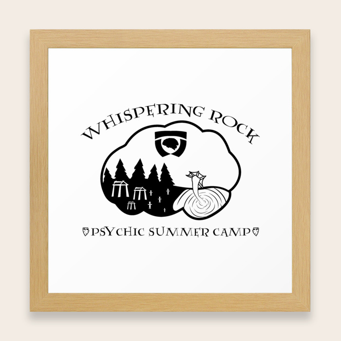 Whispering Rock Psychic Summer Camp Framed Art Print By