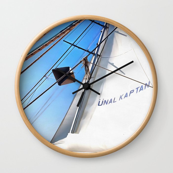 The Realist Adjusts The Sails Wall Clock