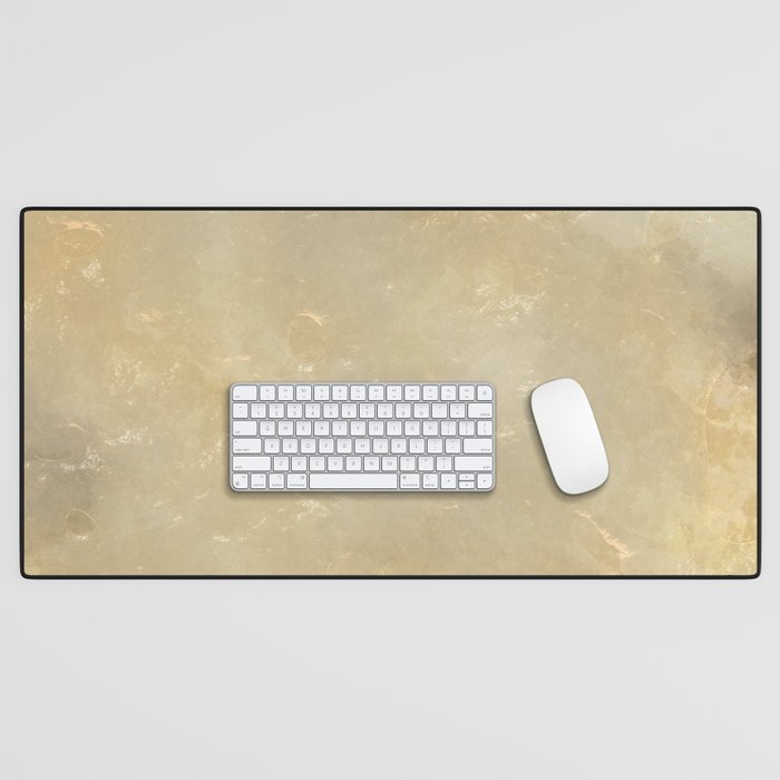 Frozen glass golden Desk Mat