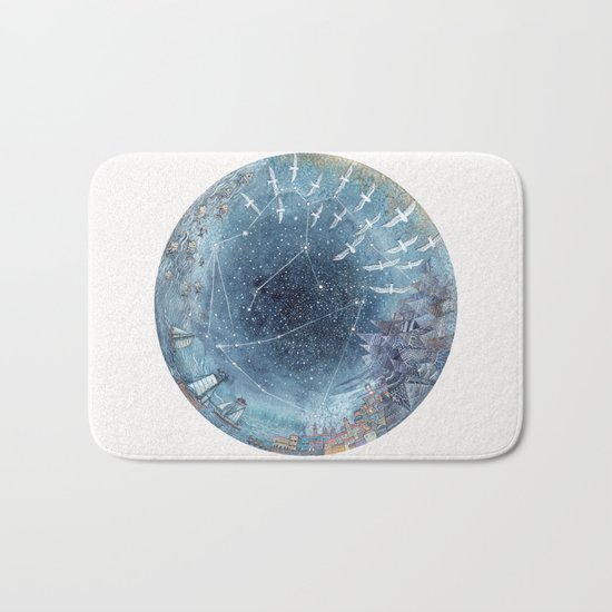 Capricorn & Aquarius friendship Bath Mat