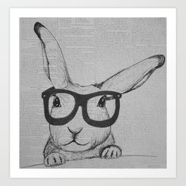 Book Bun Art Print