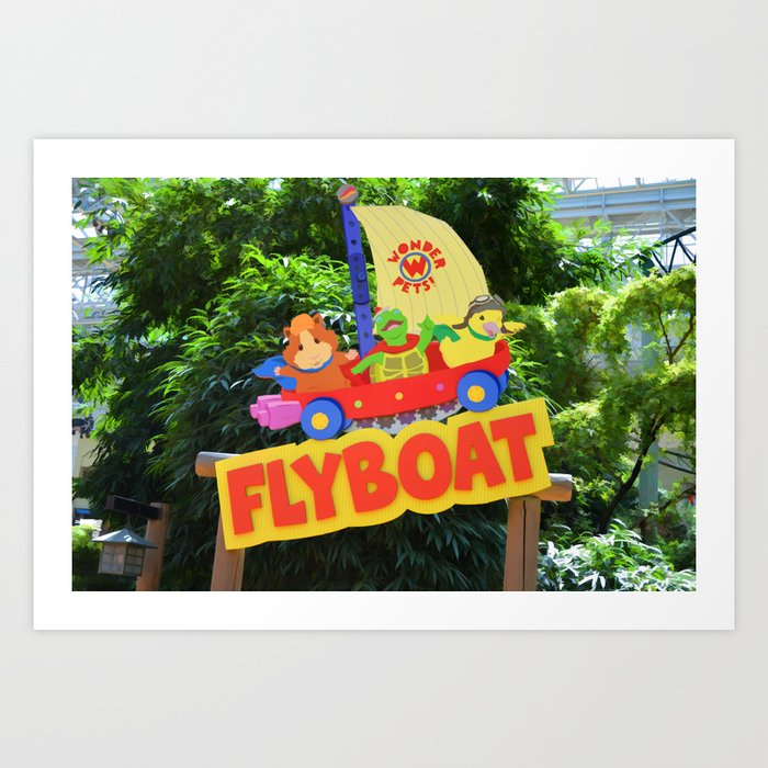 Wonderpets Flyboat Art Print
