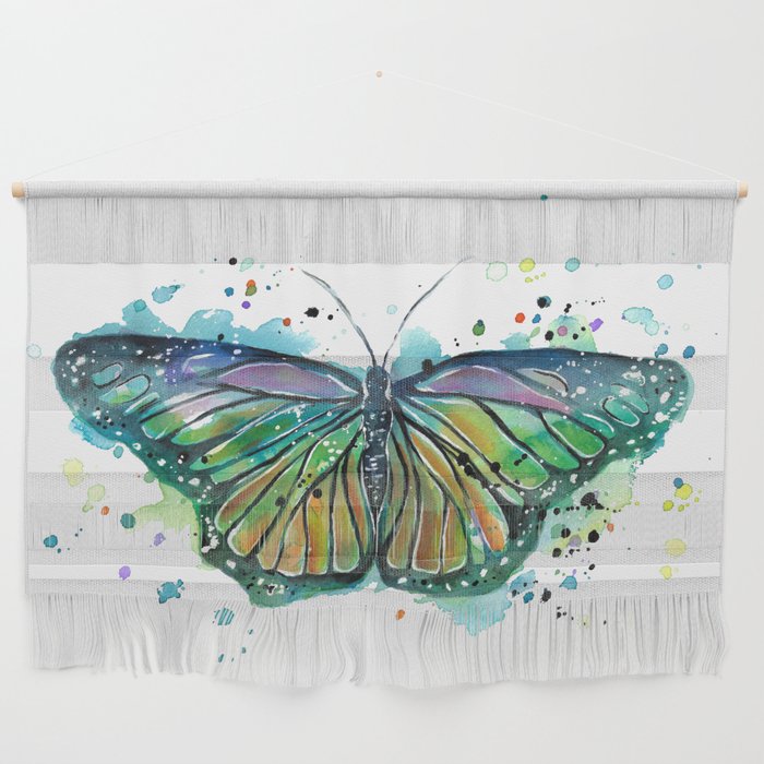 Teal Butterfly Wall Hanging