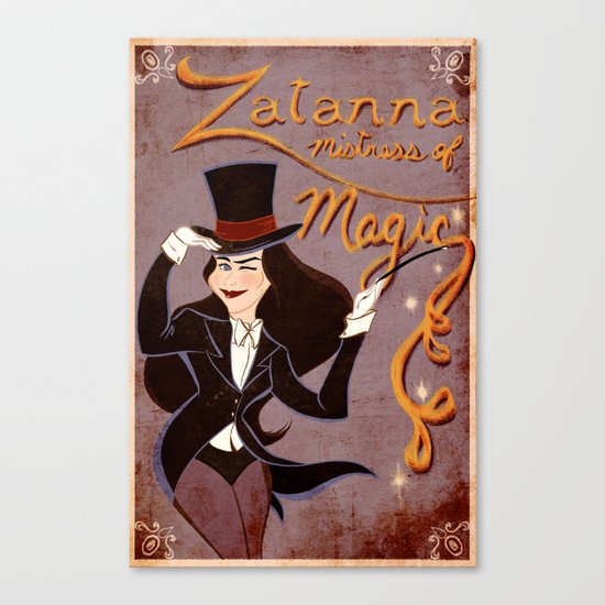 Zatanna! Mistress of Magic! Canvas Print