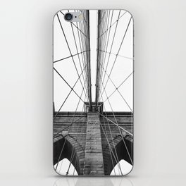 Brooklyn Bridge Minimalist | Black and White Photography iPhone Skin