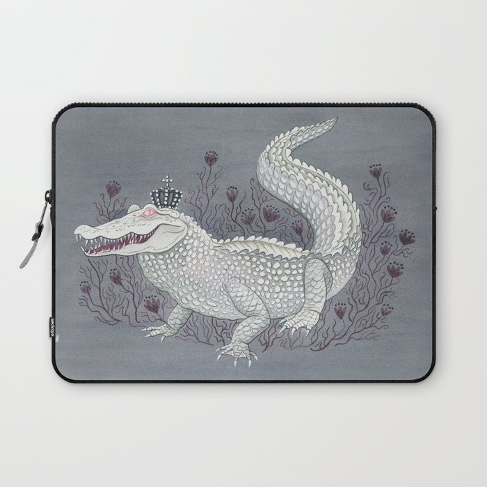 Albino Alligator Queen Laptop Sleeve