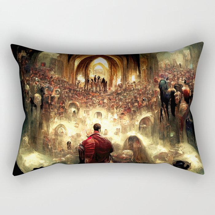 The Great Pandemonium Rectangular Pillow