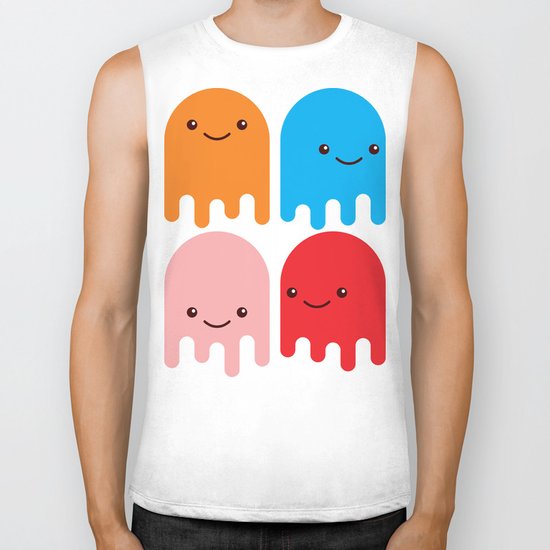 Friendly Ghosts Biker Tank