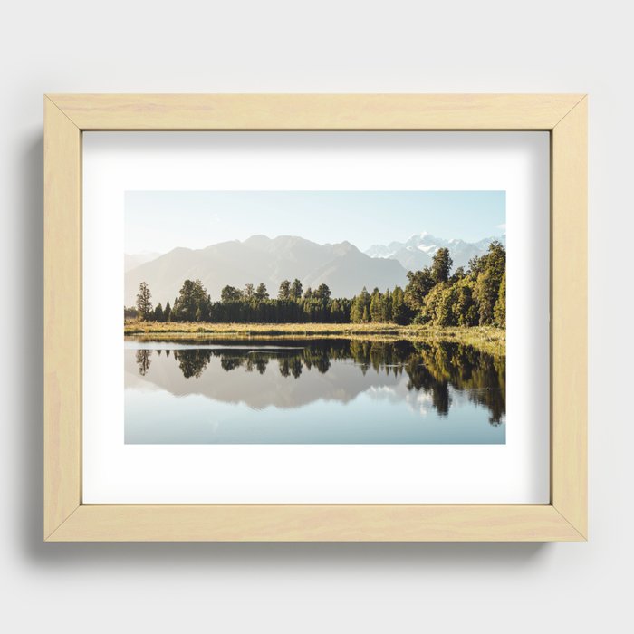 Mountain view | Photography | New Zealand Recessed Framed Print