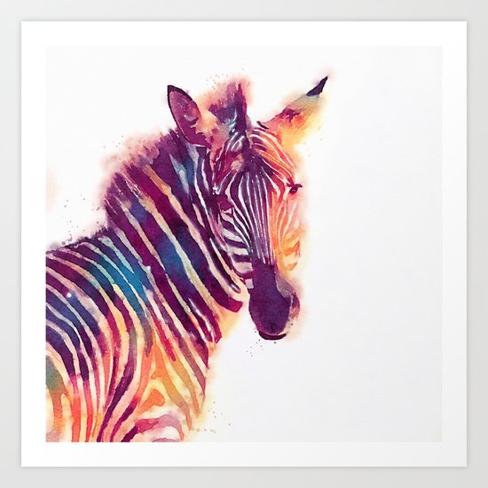 The Aesthetic - Zebra Art Print