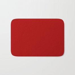 Monochrome red 170-0-0 Bath Mat | Color, Solid, Colorful, Tint, Plain, Graphicdesign, Monochrom, Pure, Abstemious, Simple 