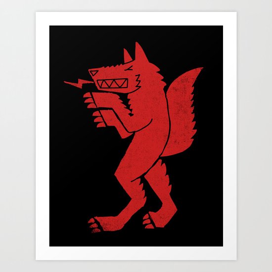 WEREWOLF, MAN WOLF Art Print