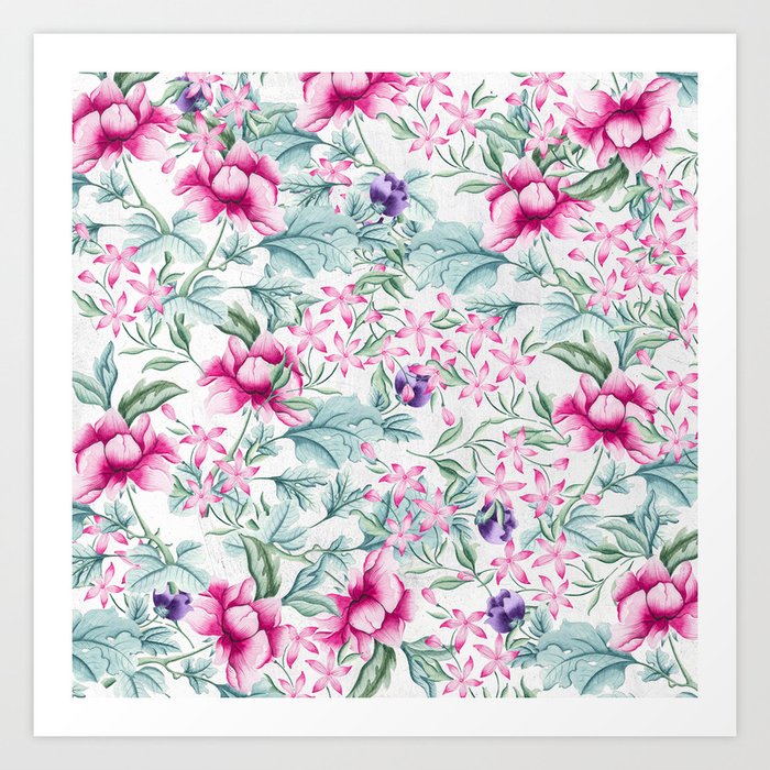 Floral Pattern 3 Art Print