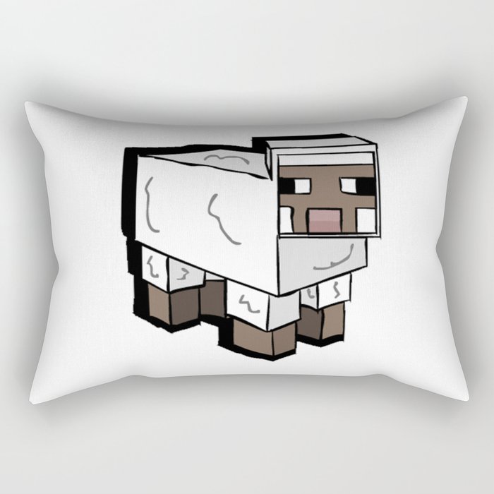 MlNECRAFT Sheep Rectangular Pillow