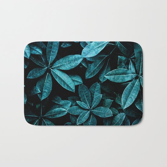TEAL LEAVES Bath Mat