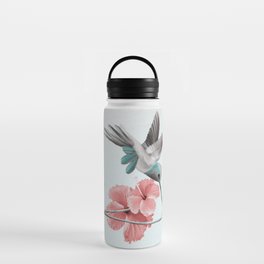 Hummingbird with Hibiscus Water Bottle