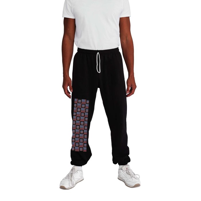 flag of the usa -with square Sweatpants