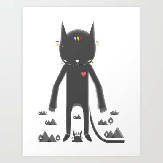 BLACK POND 2 Art Print