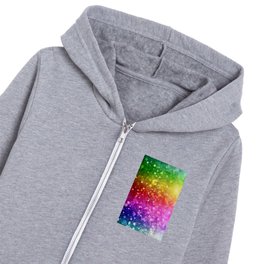 Rainbow Sparkle Pride Lgbt Kids Zip Hoodie