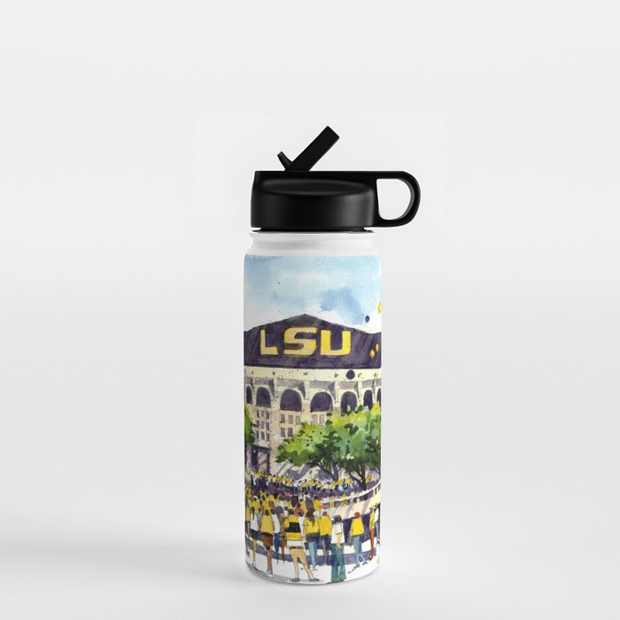 LSU Game Day Water Bottle by James Richards