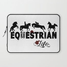 Equestrian Life in Black Laptop Sleeve