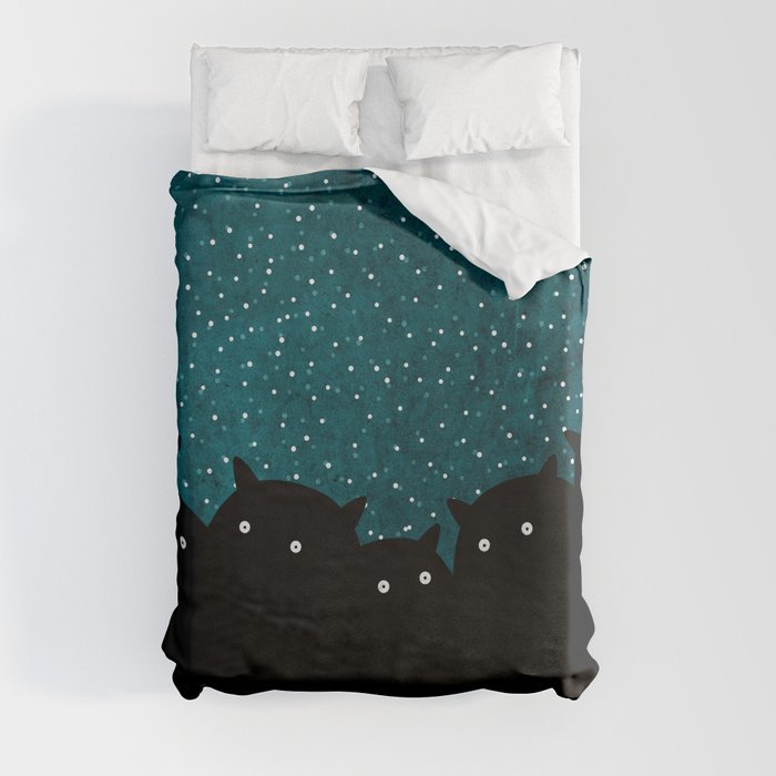 Squirrels by night #1 Duvet Cover