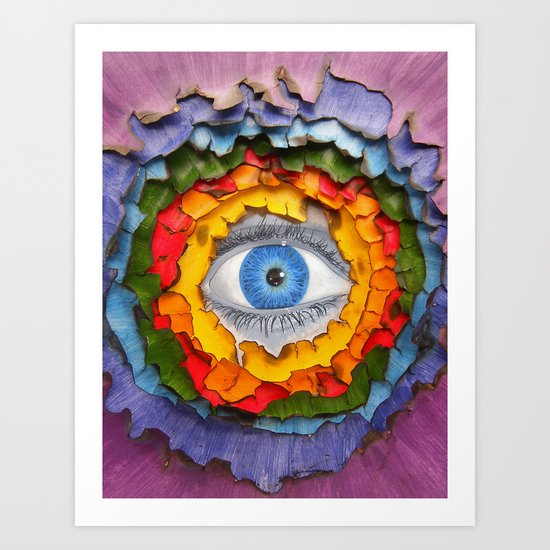 Rainbow Burn Art Print